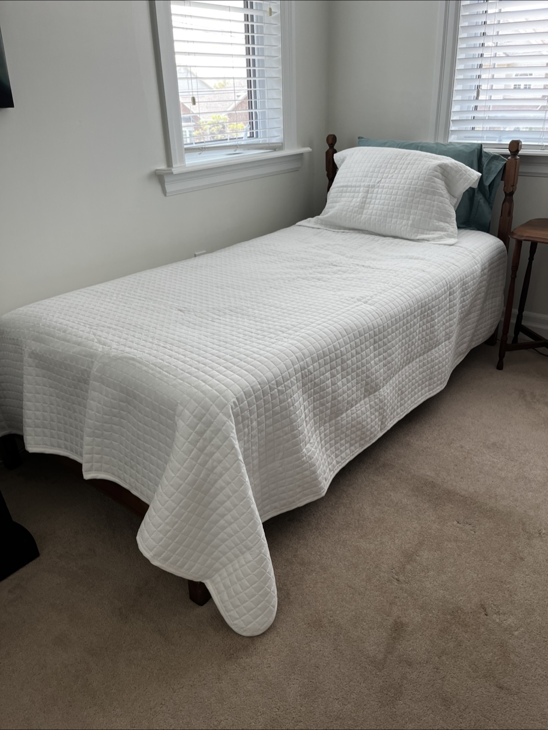 Vintage Single Bed with Decorative Mattress