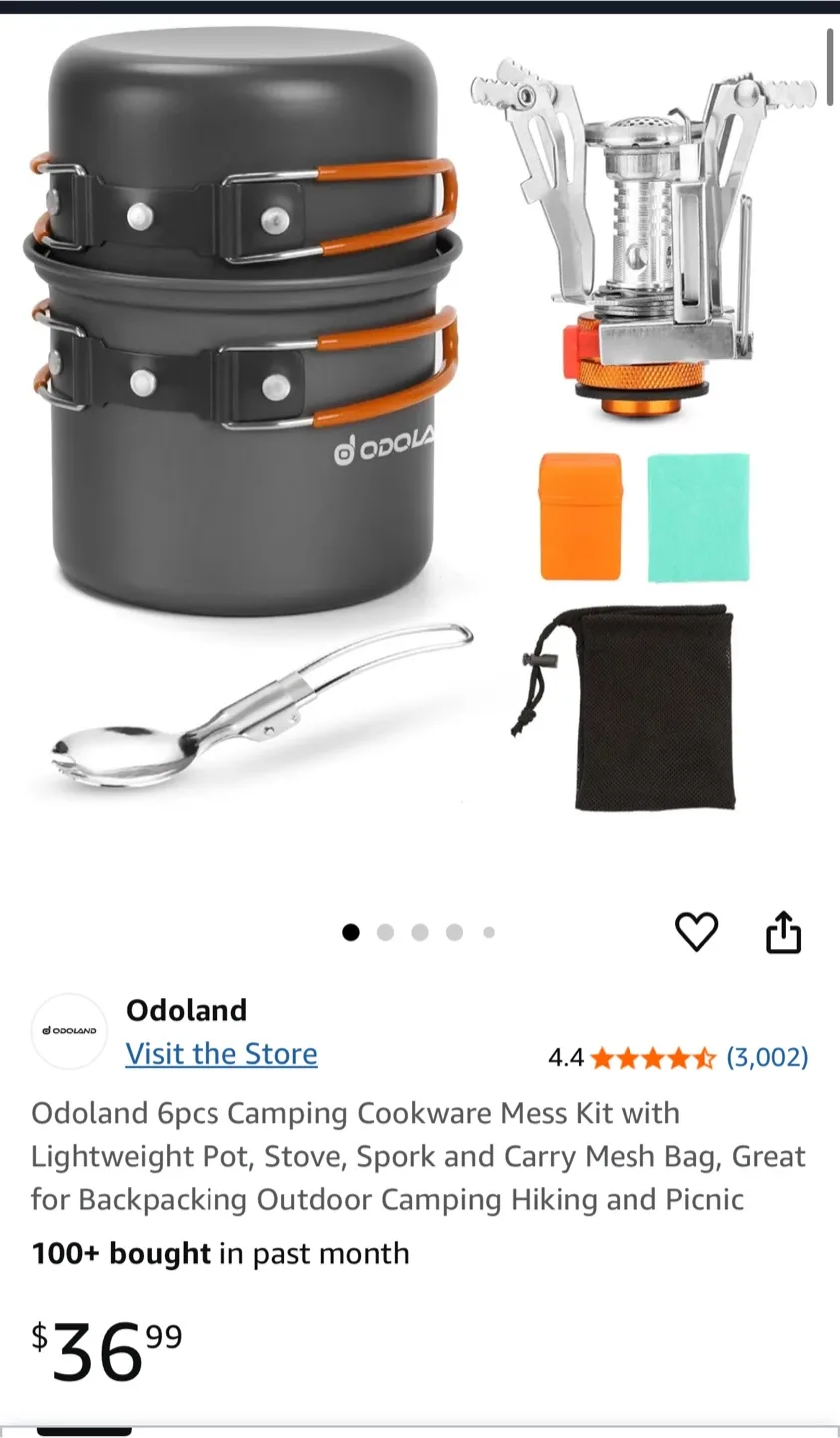 Camping Cookware and stove brand new image indicator(5)