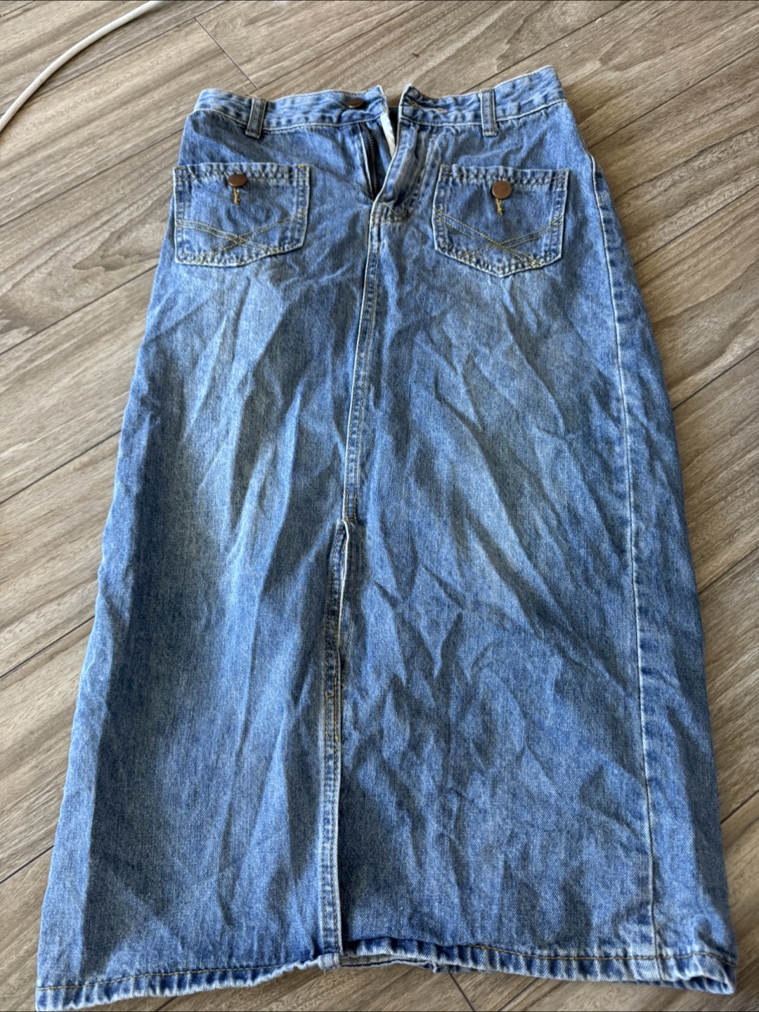 Denim Maxi Skirt