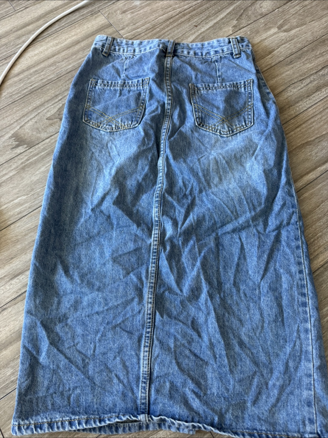 Denim Maxi Skirt - photo 2