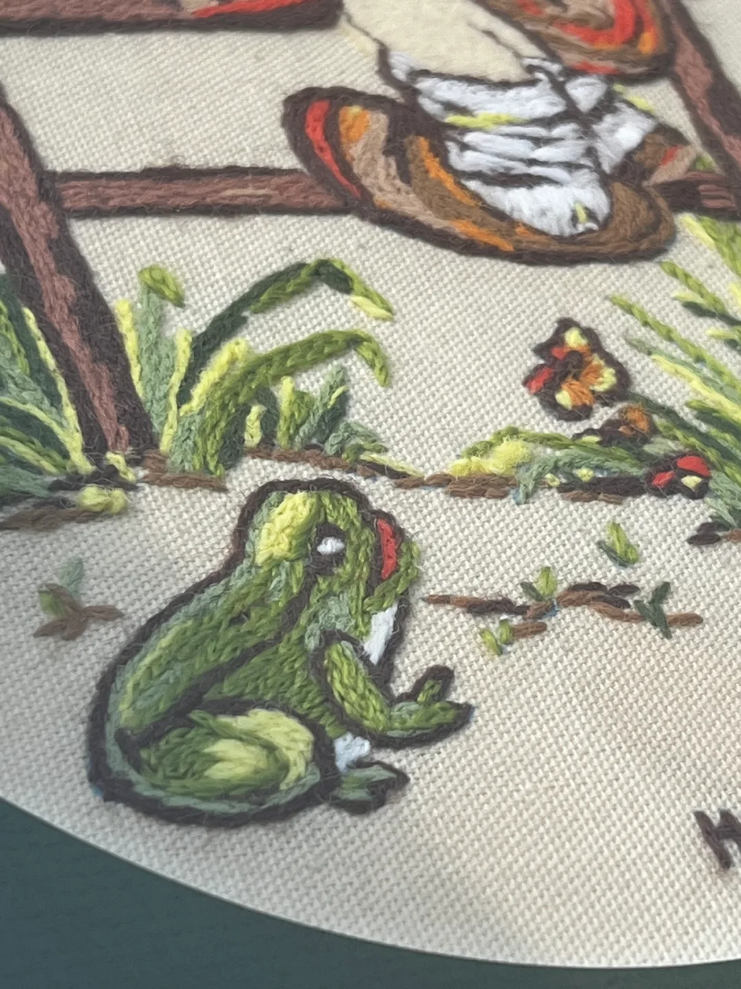 Hand-stitched Himmel framed artwork image indicator(5)