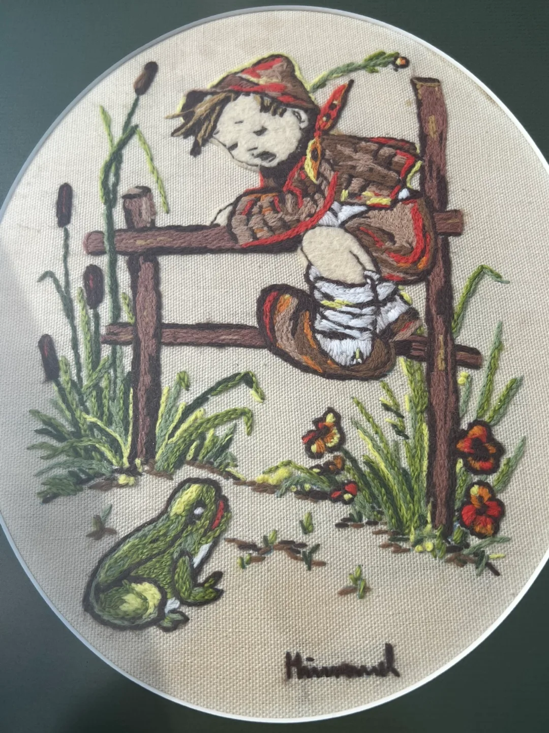 Hand-stitched Himmel framed artwork image indicator(7)