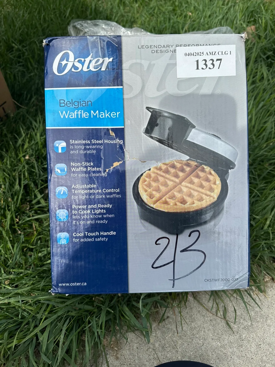 Oster Belgian Waffle Maker thumbnail