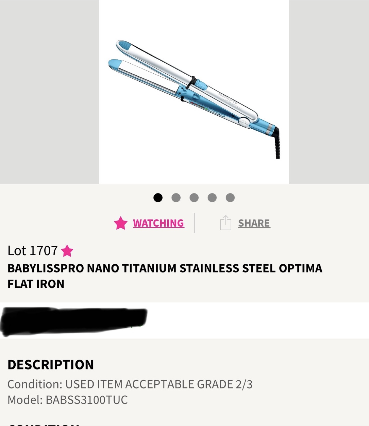 BABYLISSPRO Nano Titanium Stainless Steel Optima Flat Iron