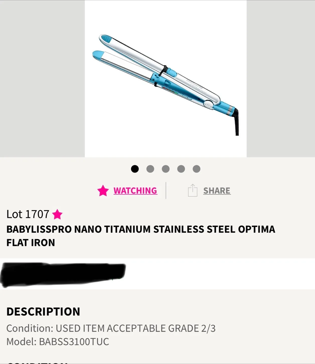 BABYLISSPRO Nano Titanium Stainless Steel Optima Flat Iron thumbnail