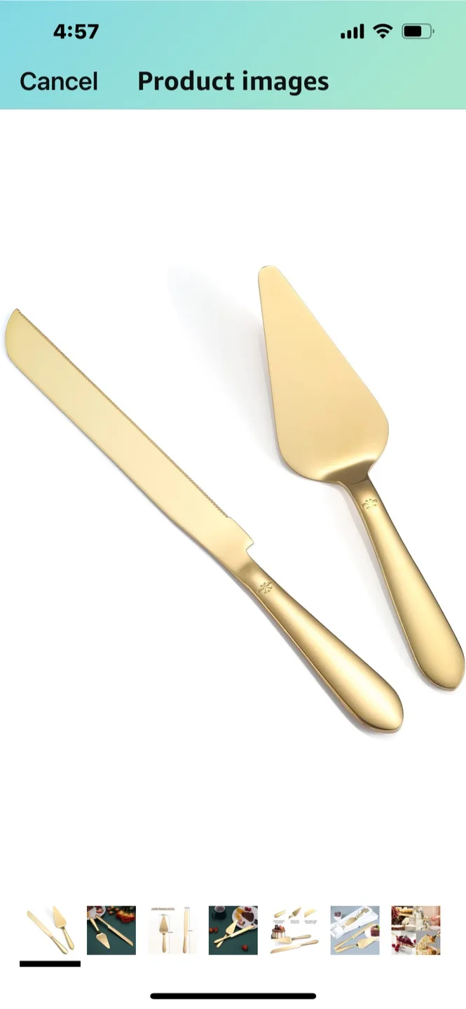 Gold Cake Serving Set thumbnail
