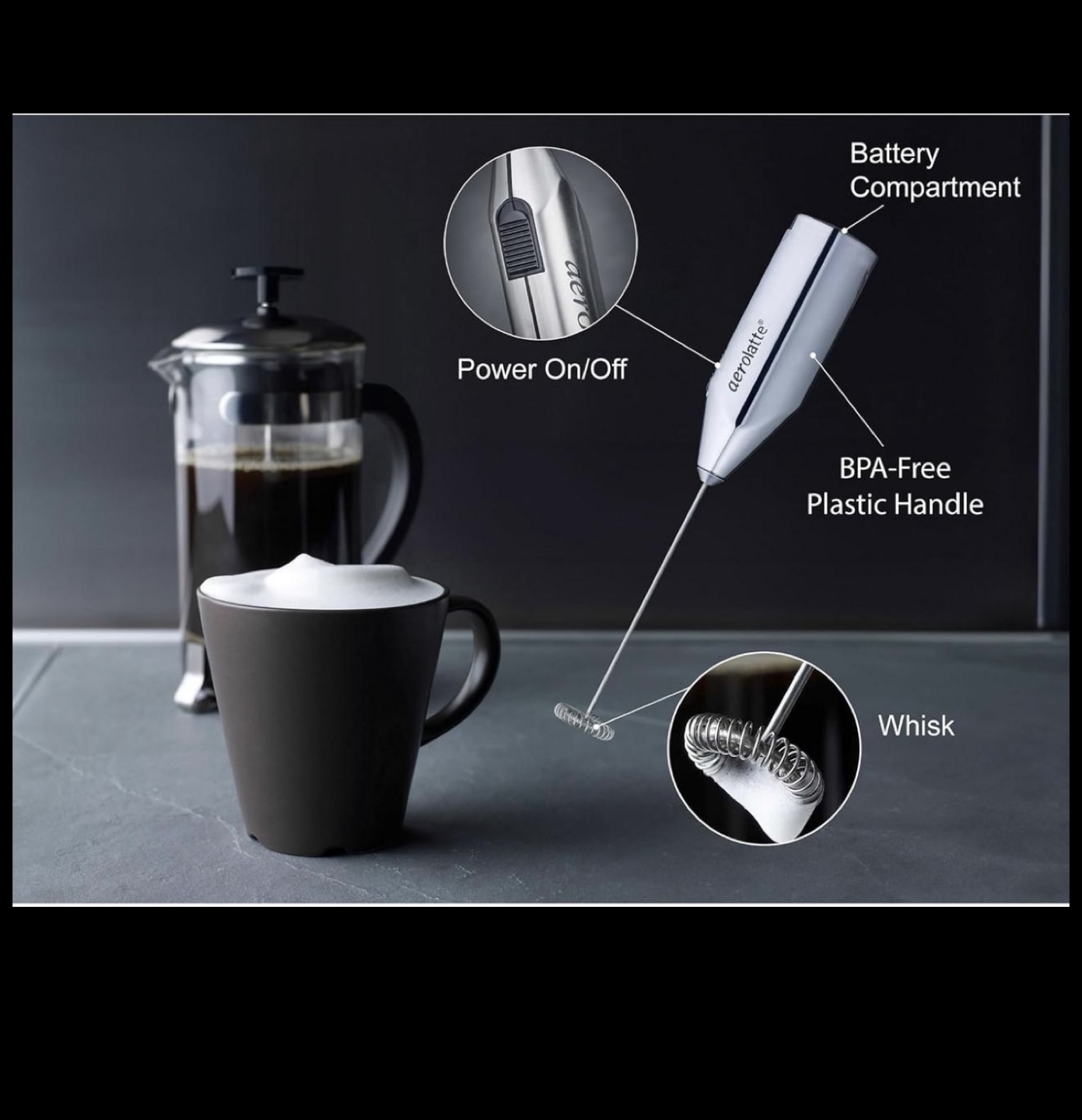 AeroLatte Handheld Milk Frother - photo 2
