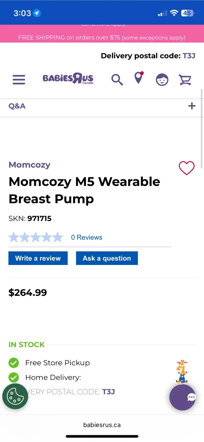 Momcozy M5 Wearable Breast Pump thumbnail