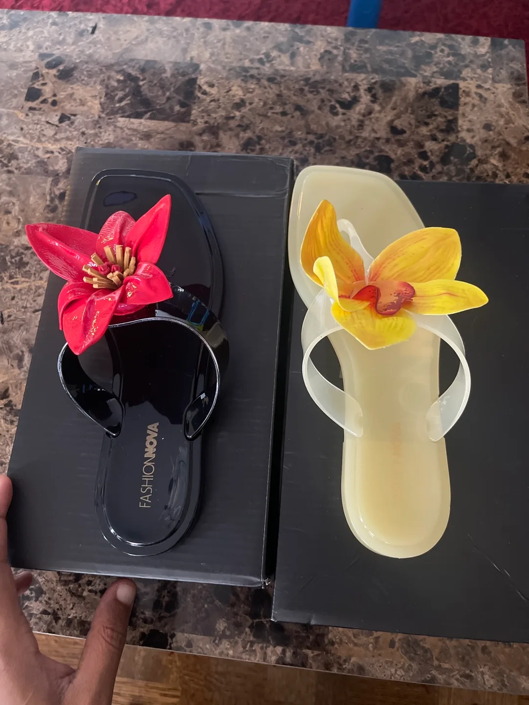 Fashion Nova Floral Sandals thumbnail