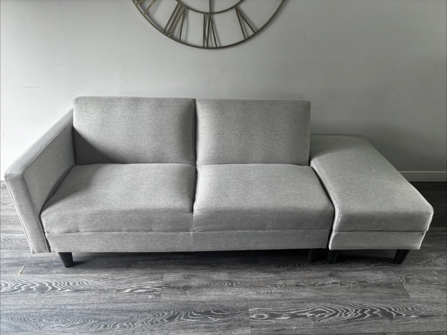 Beautiful Light Grey Futon with Storage // Free Delivery - photo 2