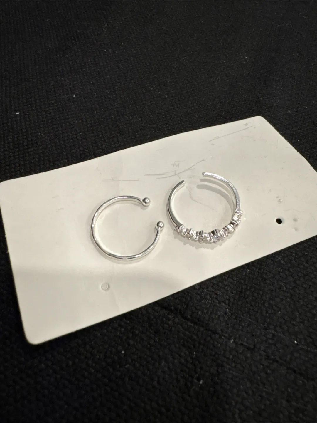 Silver Hoop toe rings thumbnail