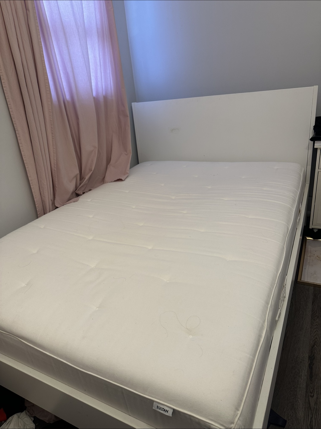 Ikea Full Malm Bed and Mattress