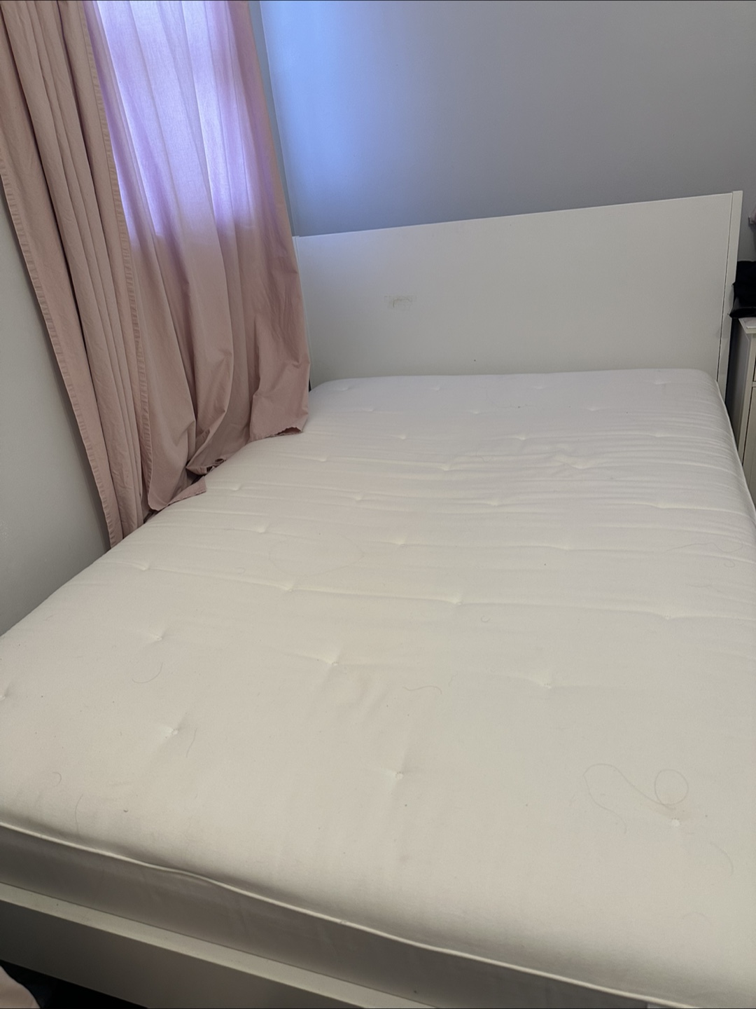 Ikea Full Malm Bed and Mattress - photo 2