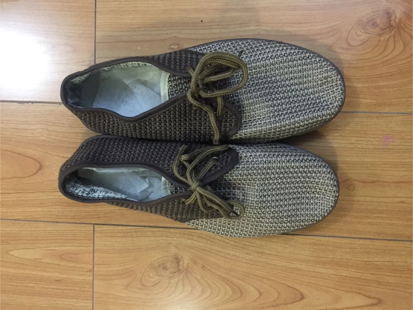 Brown and Tan Sneakers#freecycle thumbnail
