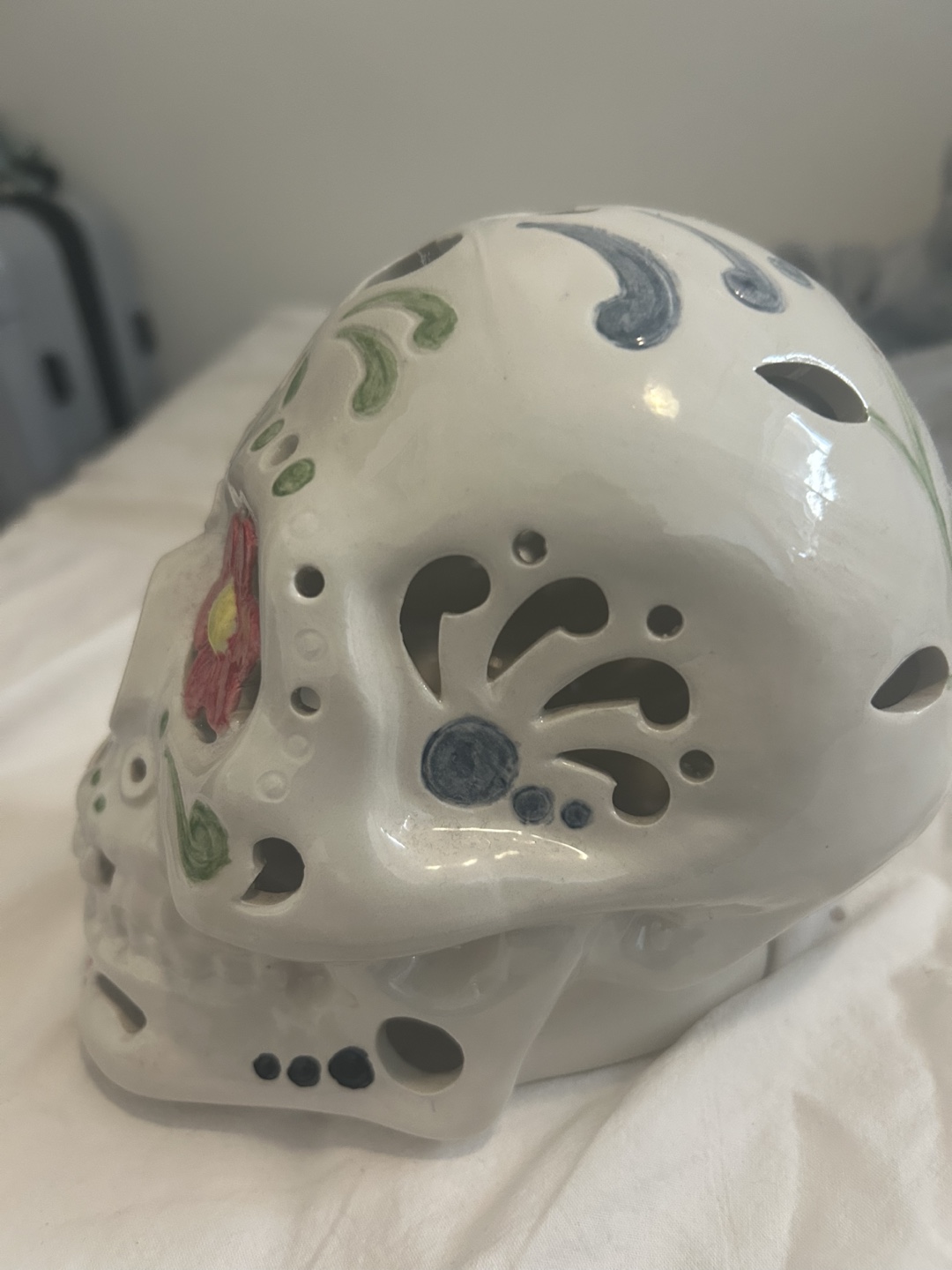 Decorative Skull Figurine/ candle cover - photo 2