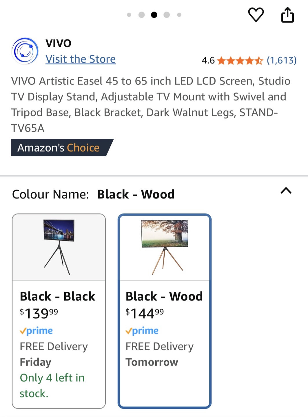 Samsung 49.5" TV and Easel Stand - photo 3