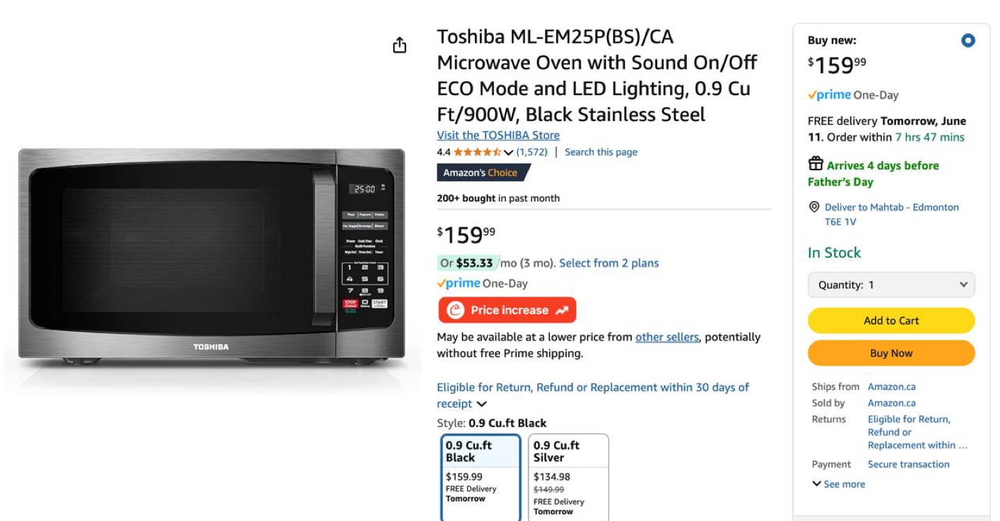 Toshiba Microwave - photo 2