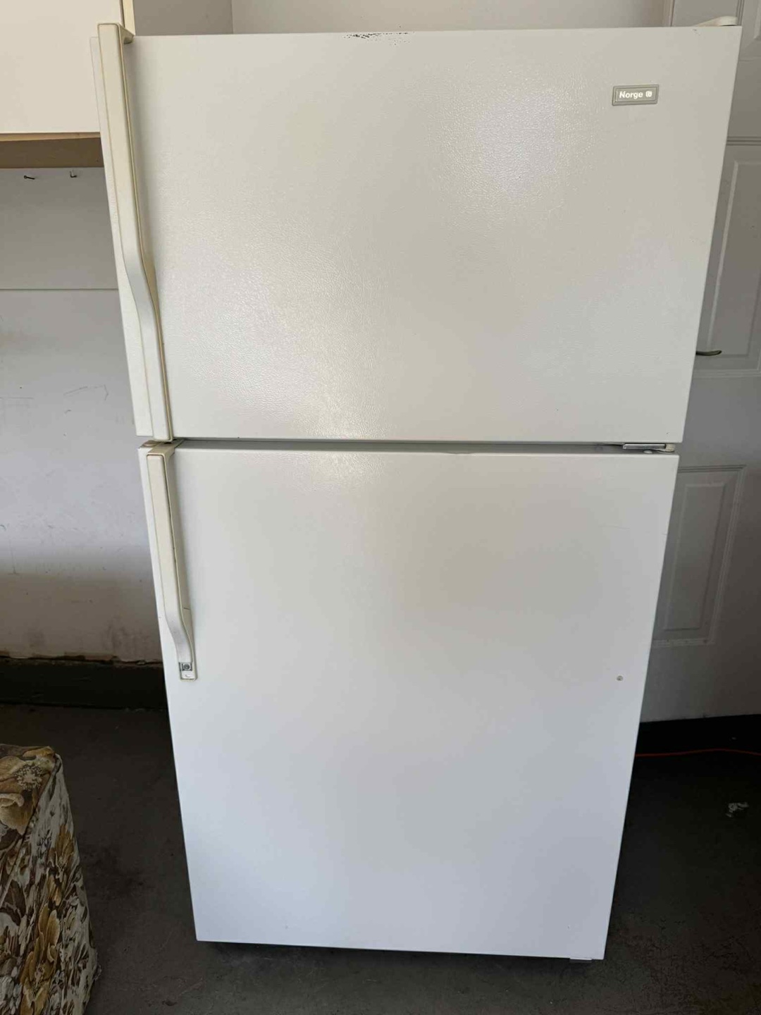 Norge White Refrigerator in working condition