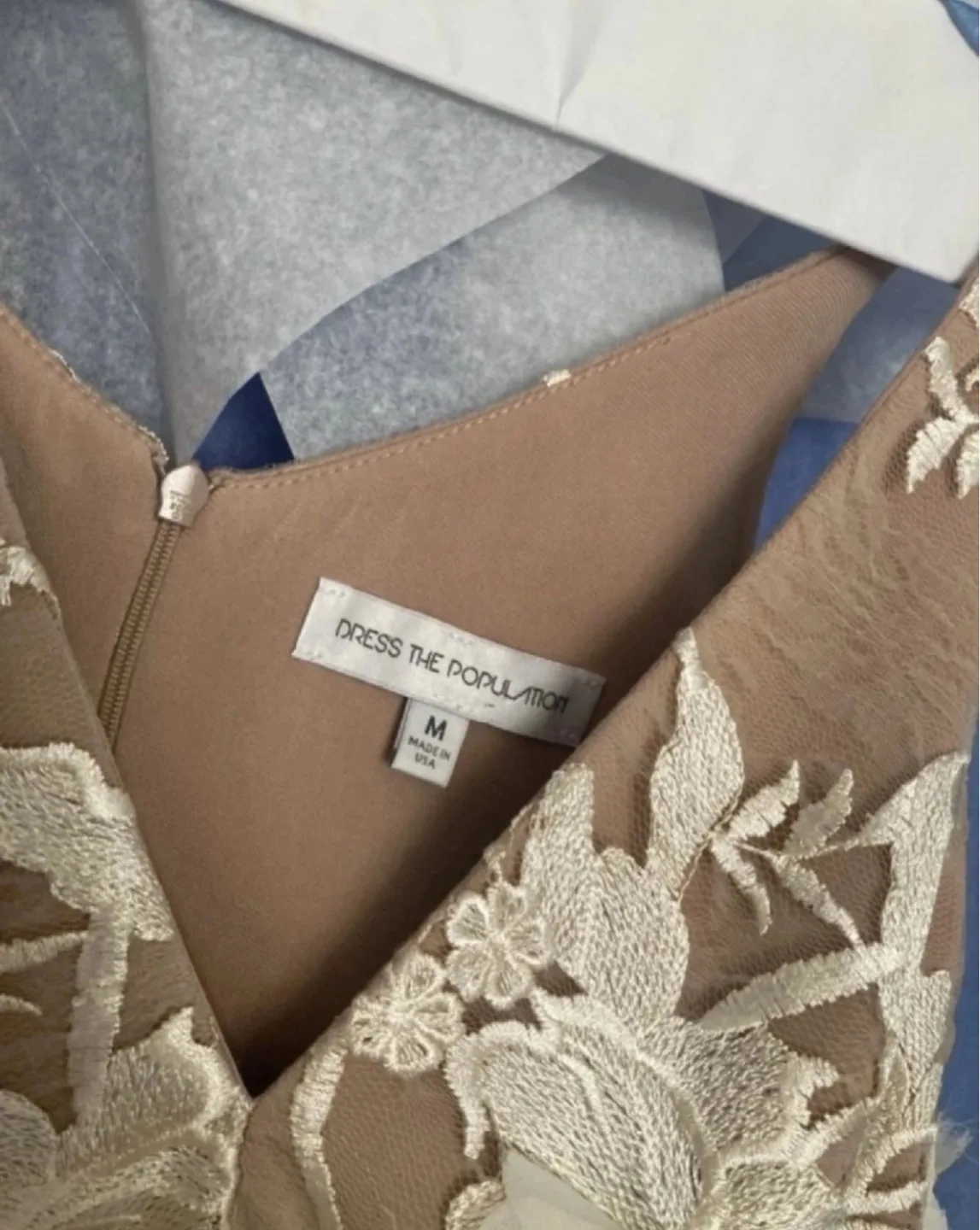 Gorgeous Floral Embroidered Dress size M worn once, dry cleaned image indicator(6)