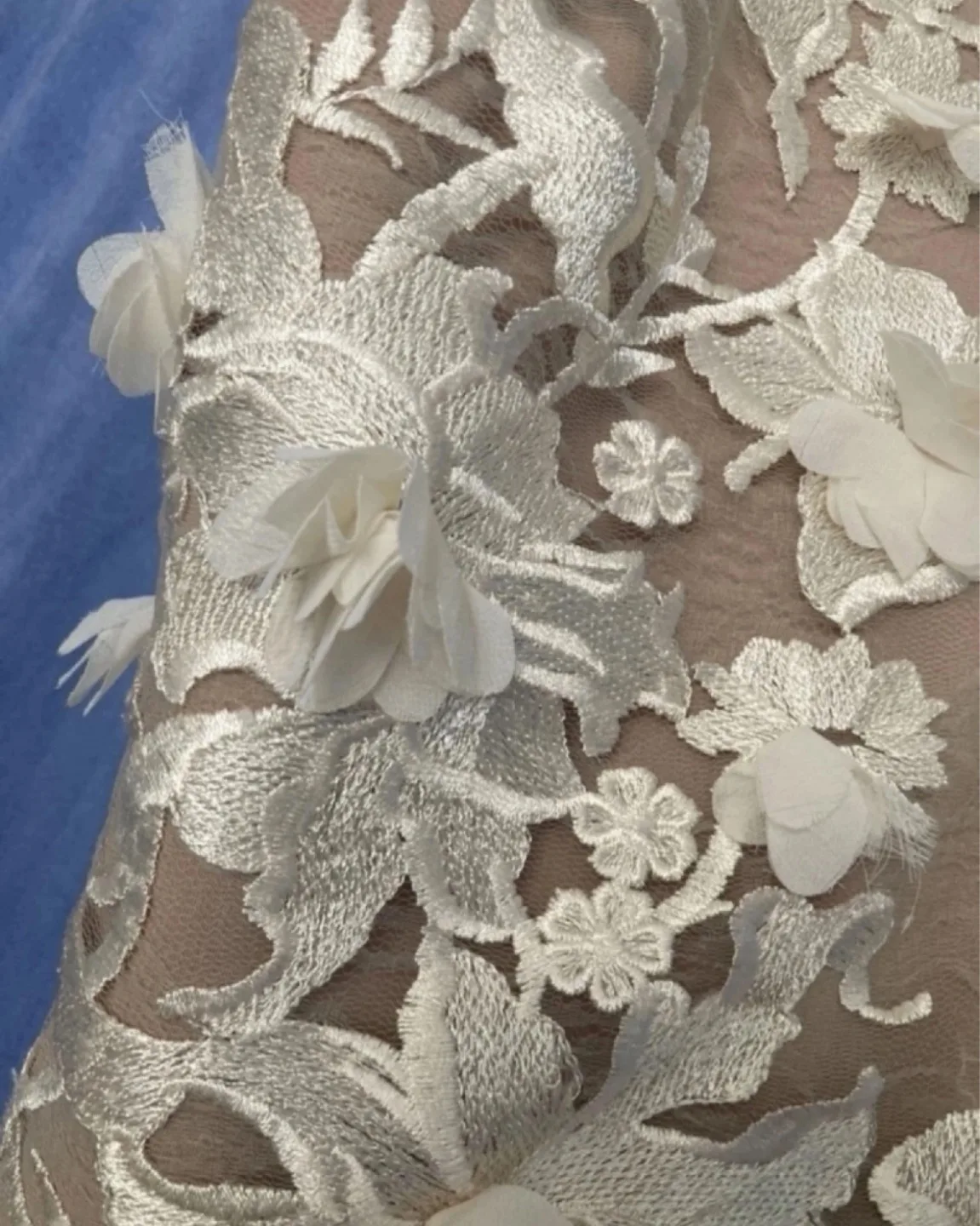 Gorgeous Floral Embroidered Dress size M worn once, dry cleaned image indicator(8)