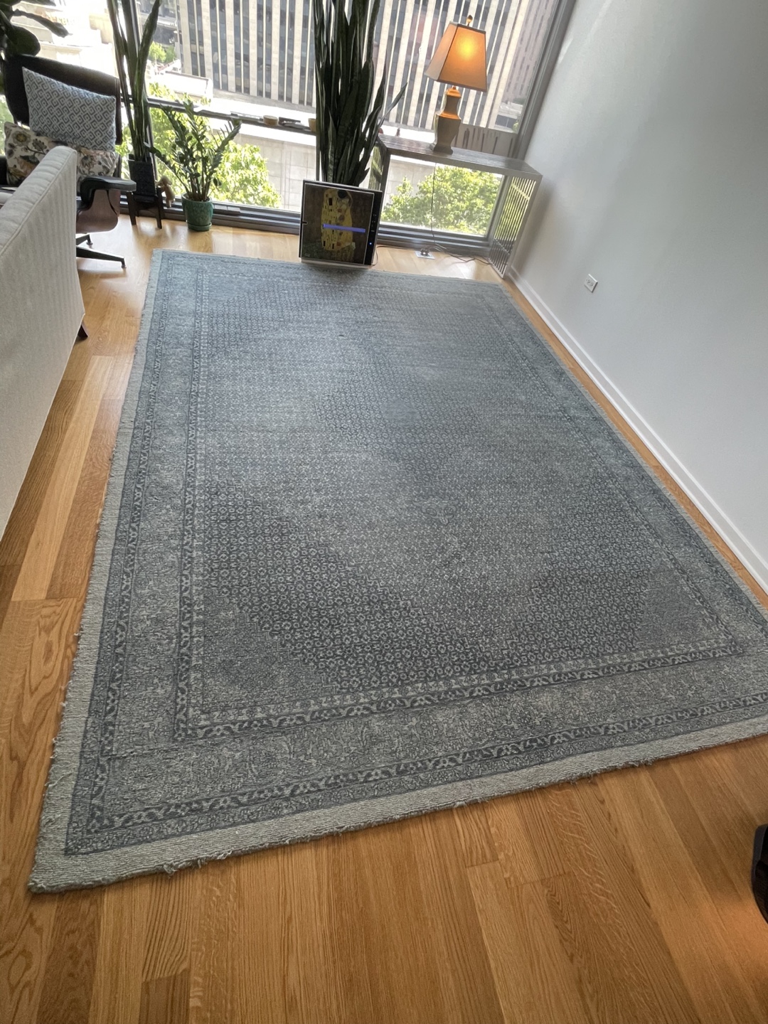 Cascade Dark Blue Area Rug