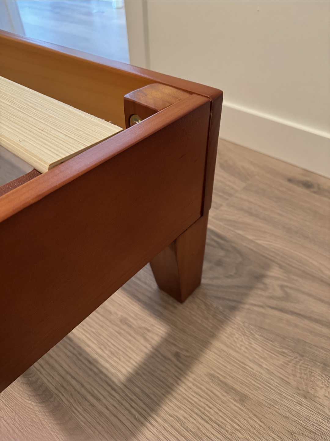 Queen Wood Bed Frame (optional free mattress) - photo 4