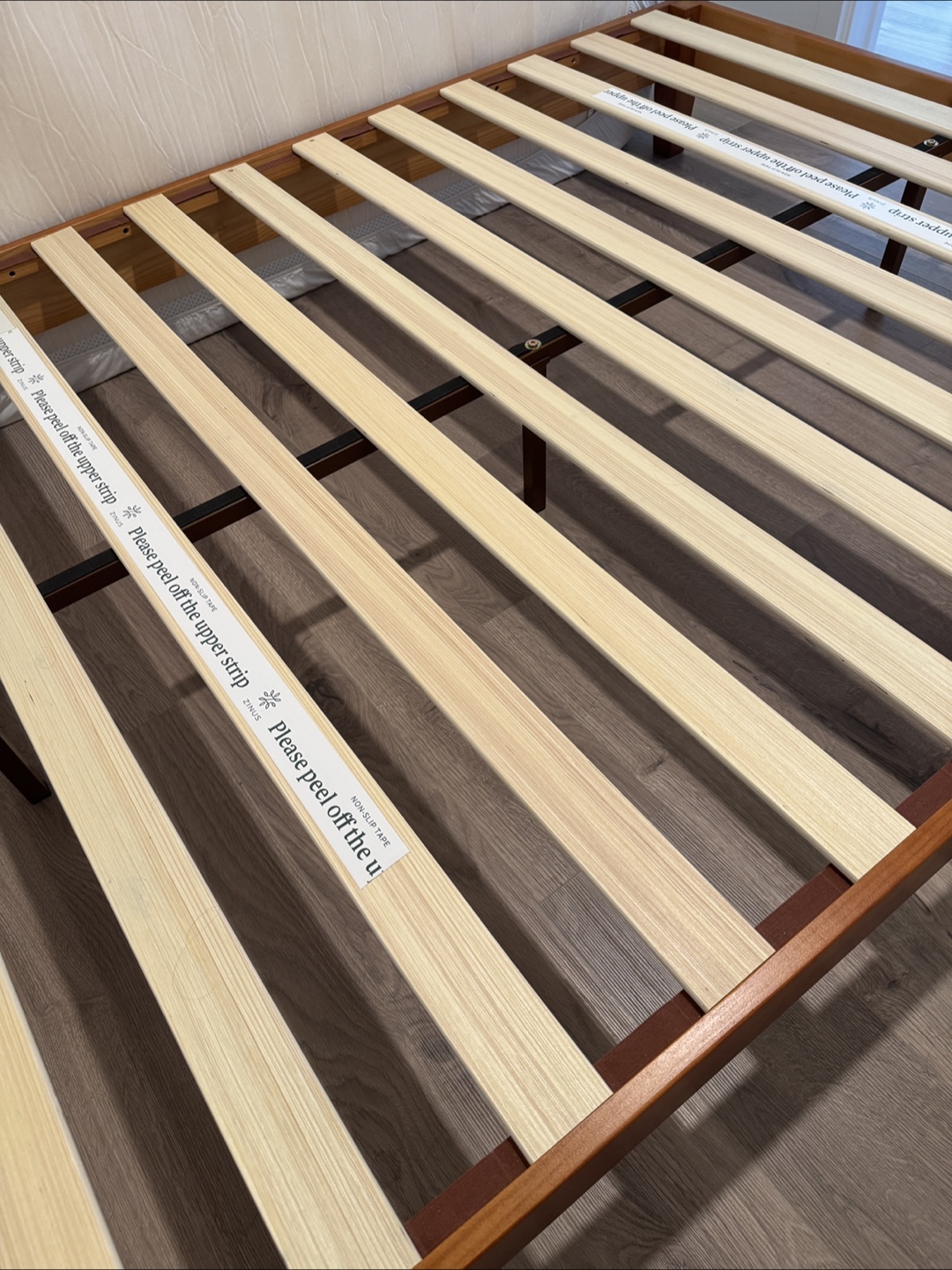 Queen Wood Bed Frame (optional free mattress) - photo 3