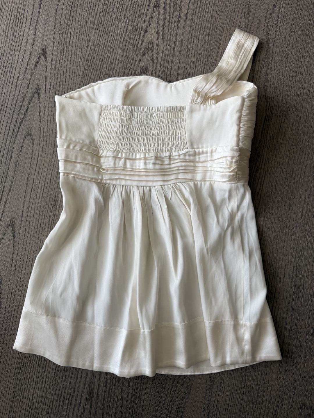 Bebe Ivory One Shoulder Bustier Top - XS - photo 3