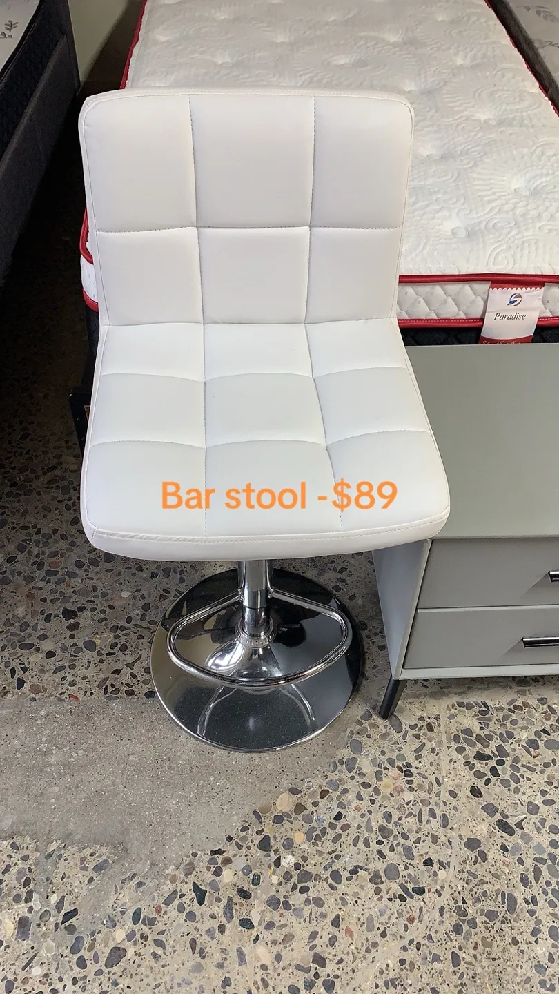 White Bar Stool thumbnail