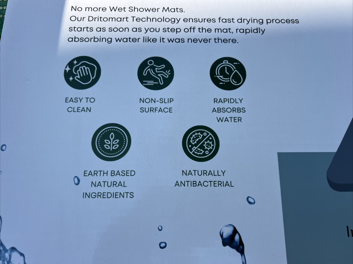 Dritomart Diatomaceous Earth Stone Bath Mat - photo 2