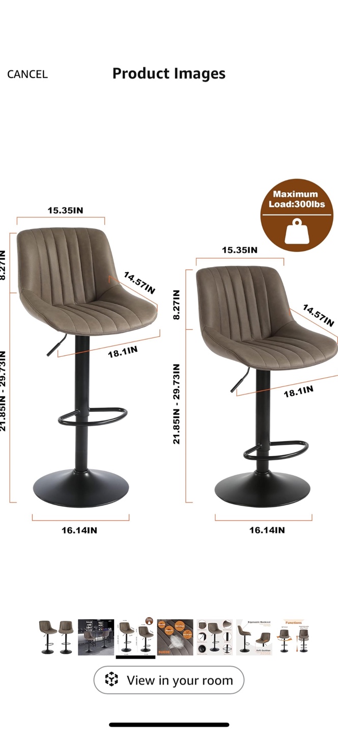 Swivel Bar Stools - photo 5
