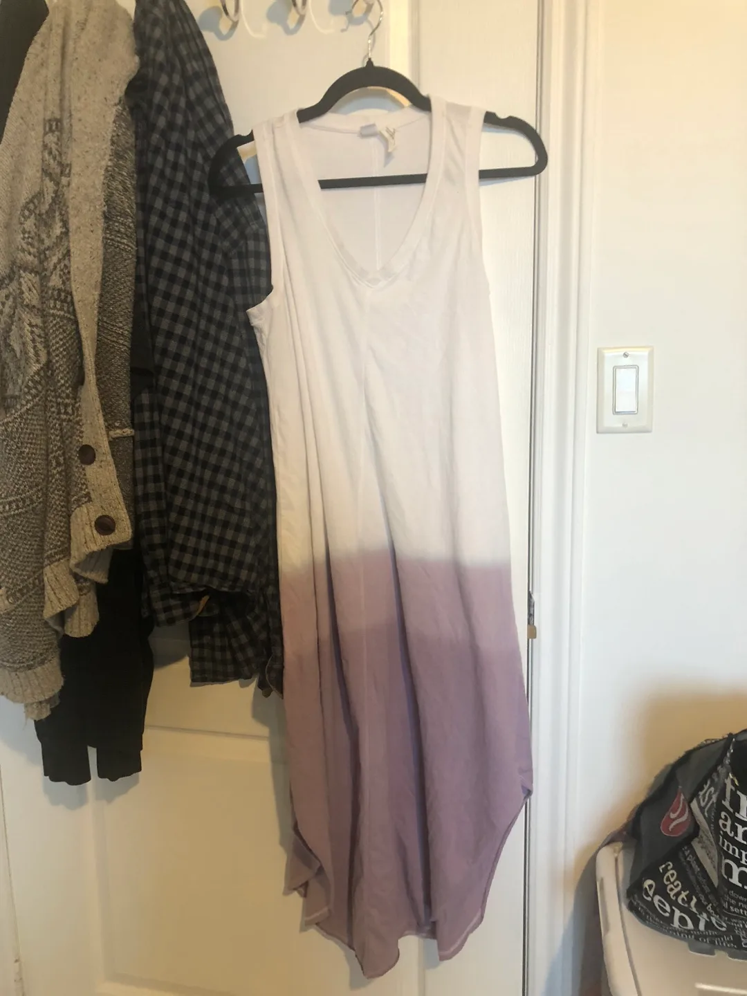 Easy to Love Dip Dye cotton Dress (Small, Lilac) image indicator(2)