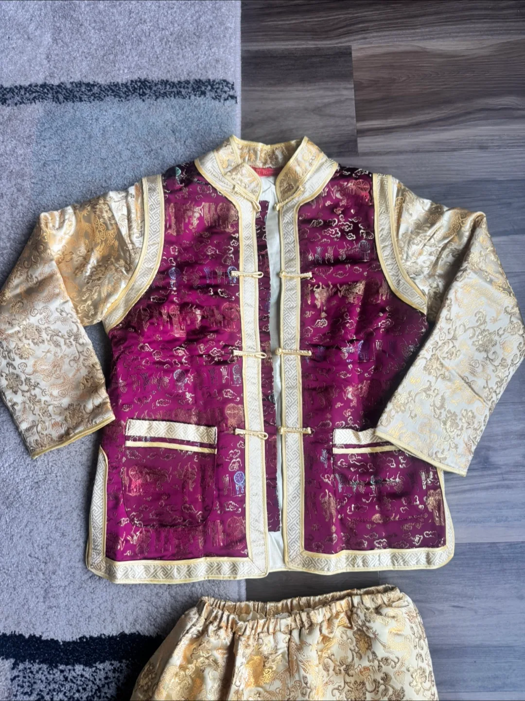 Vintage Gold and Burgundy Costume image indicator(2)