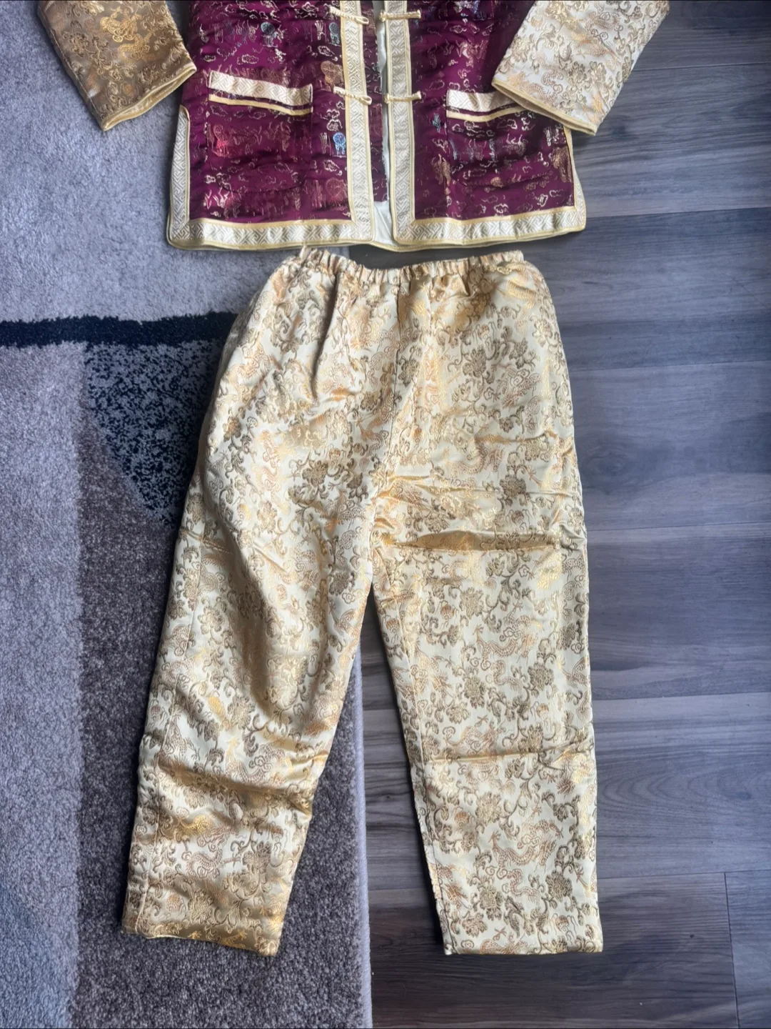 Vintage Gold and Burgundy Costume image indicator(3)