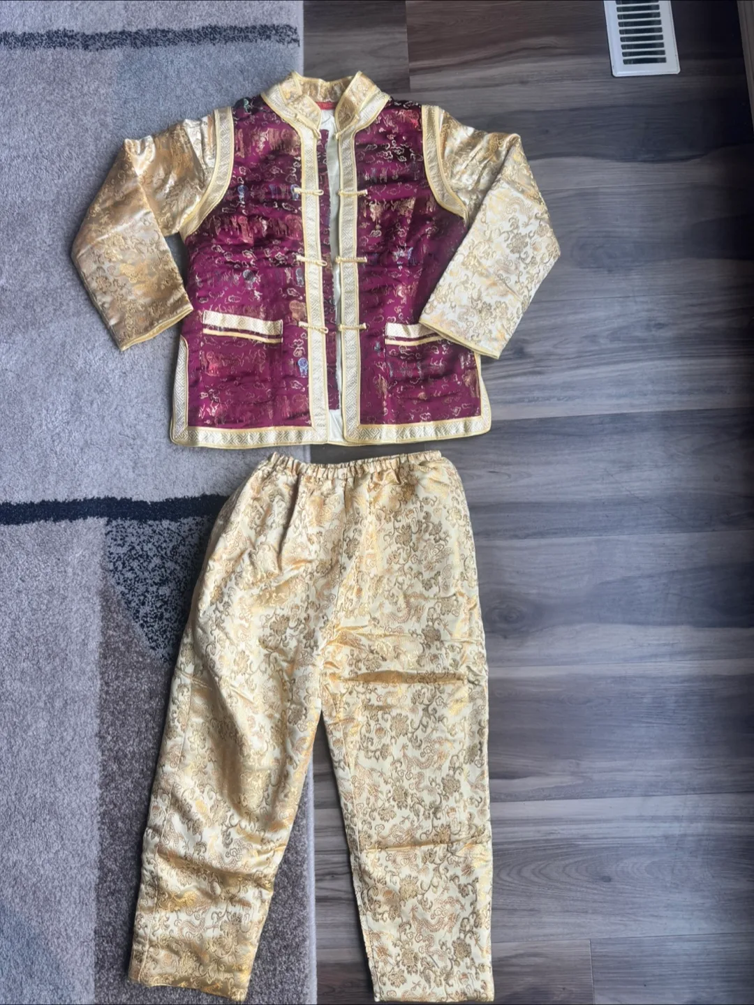 Vintage Gold and Burgundy Costume thumbnail