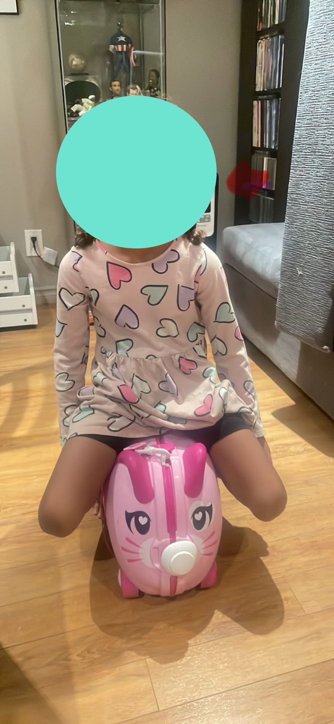 Adorable Pink Ride-On Suitcase