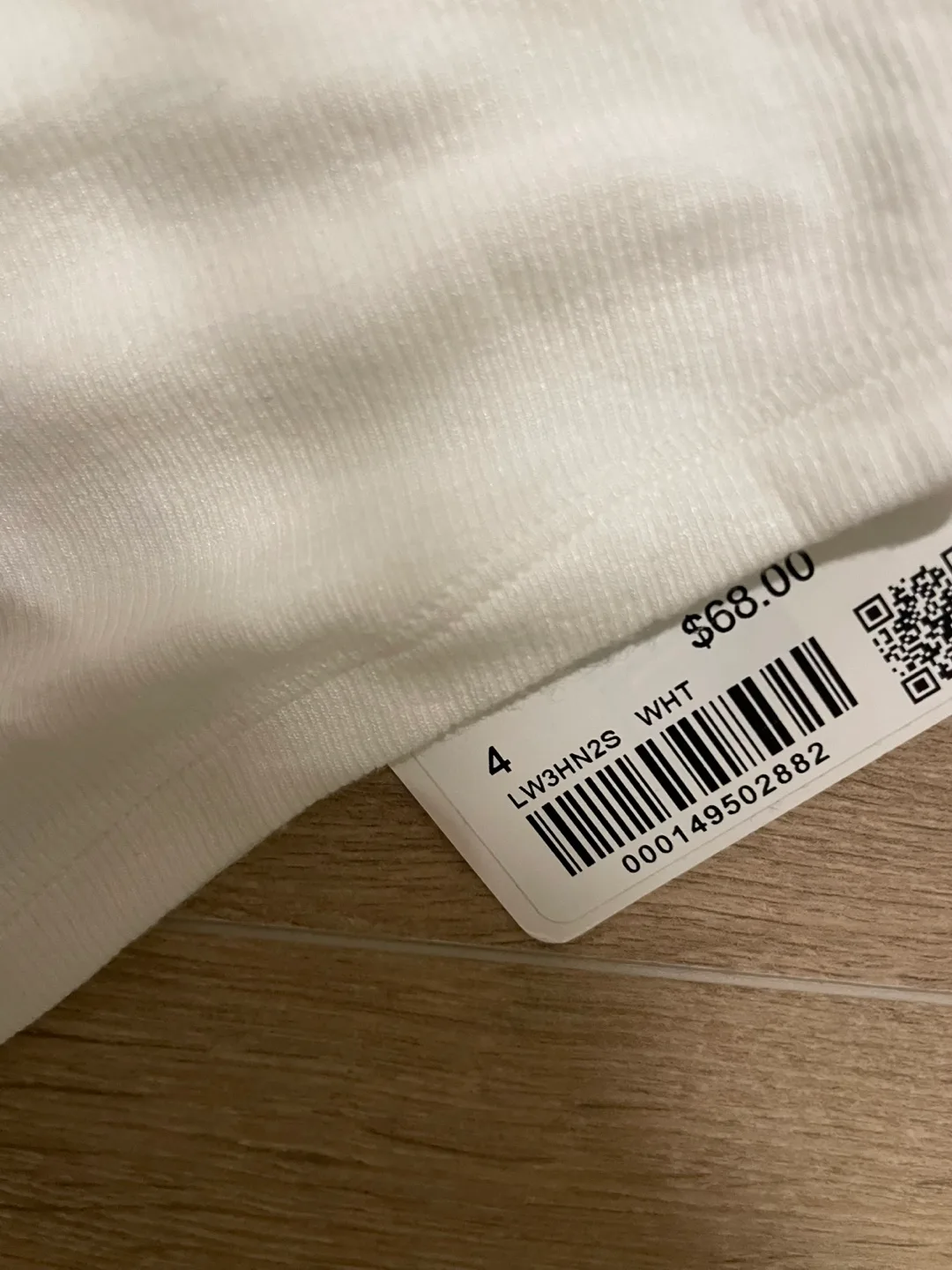 (New) Lululemon Long Sleeve Ribbed Top - White image indicator(2)