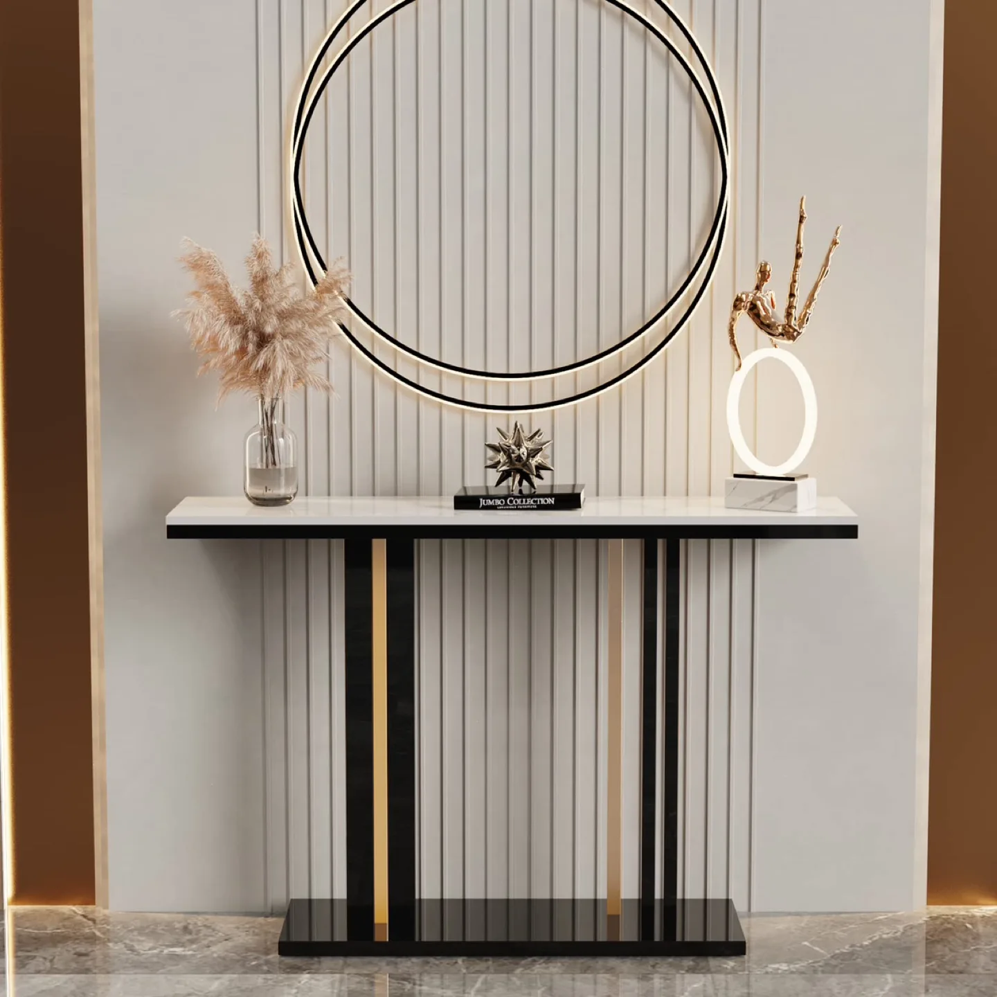 New Marble Console Table Hallway thumbnail
