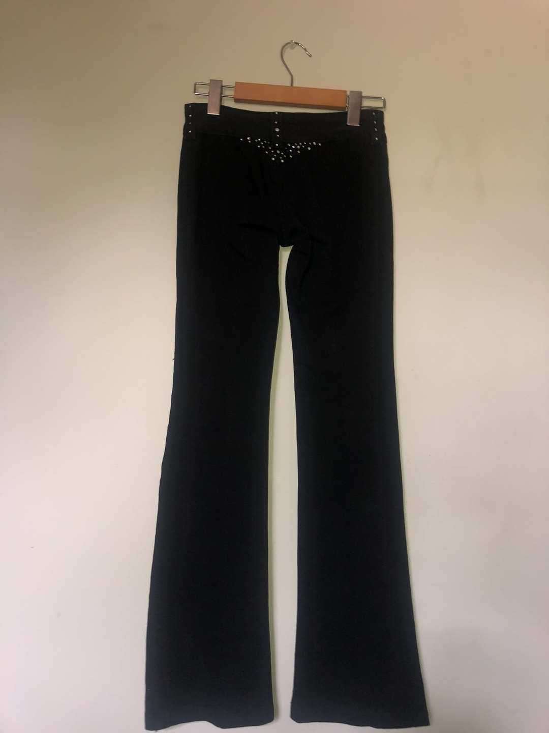 Black JW Maxx rhinestone/lace pants