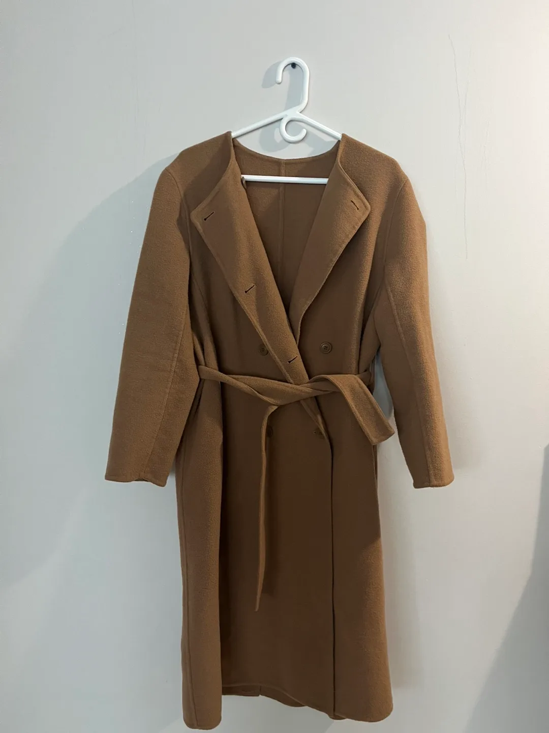 Uniqlo Camel Coat with Belt thumbnail