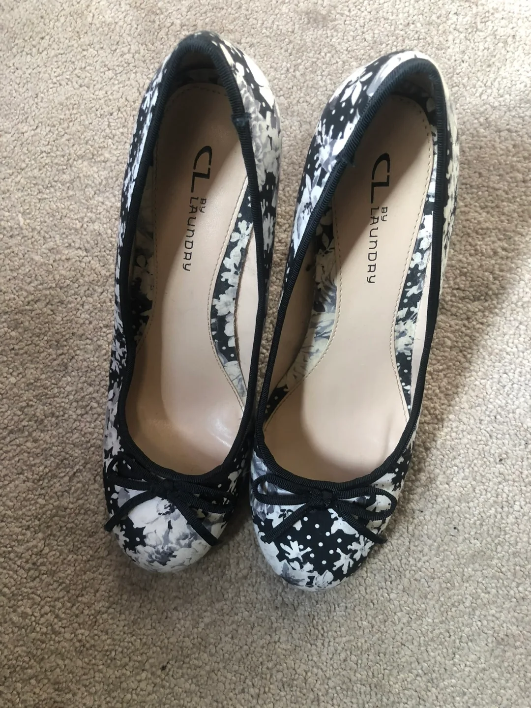 CL By Laundry Floral Heels thumbnail