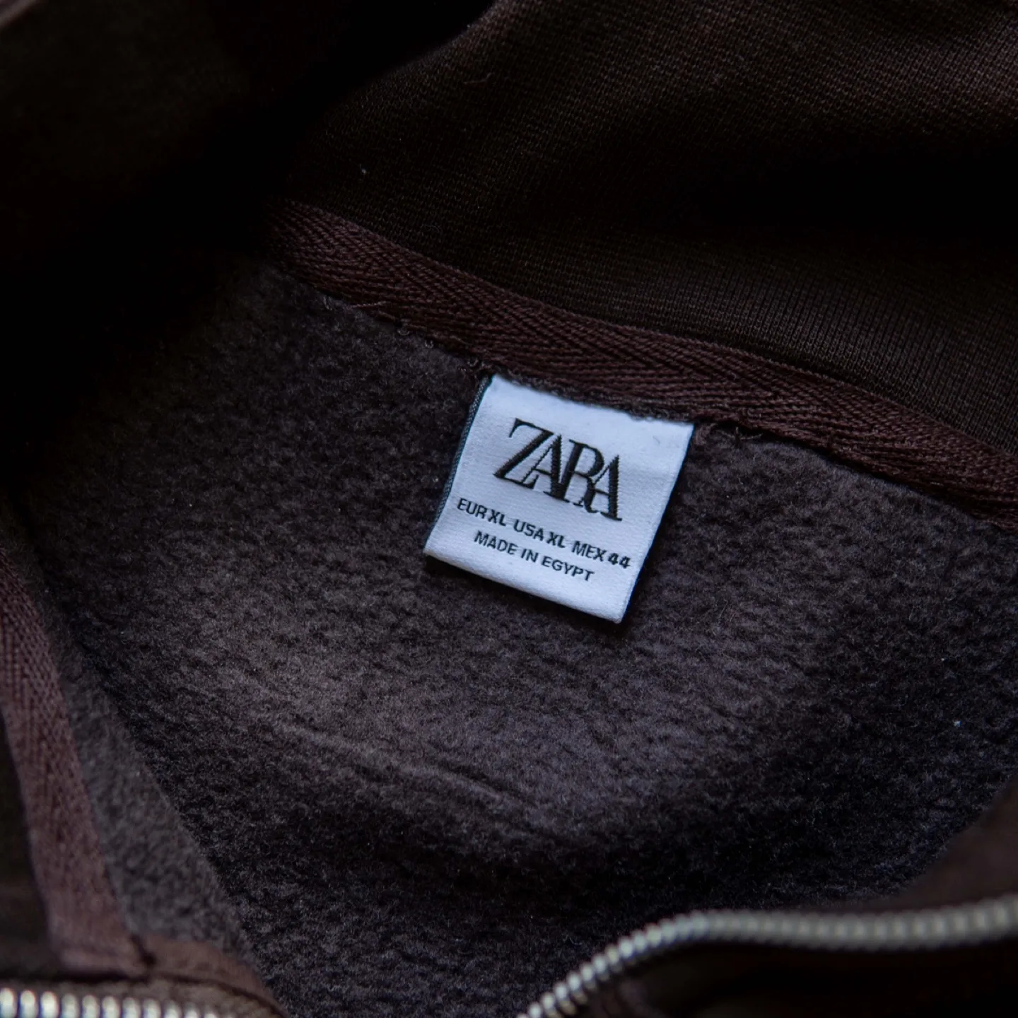 Zara Brown Half Zip Sweatshirt image indicator(3)