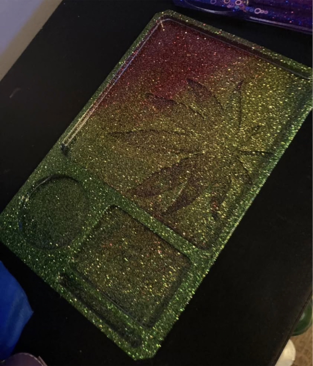Glittery Rolling Tray