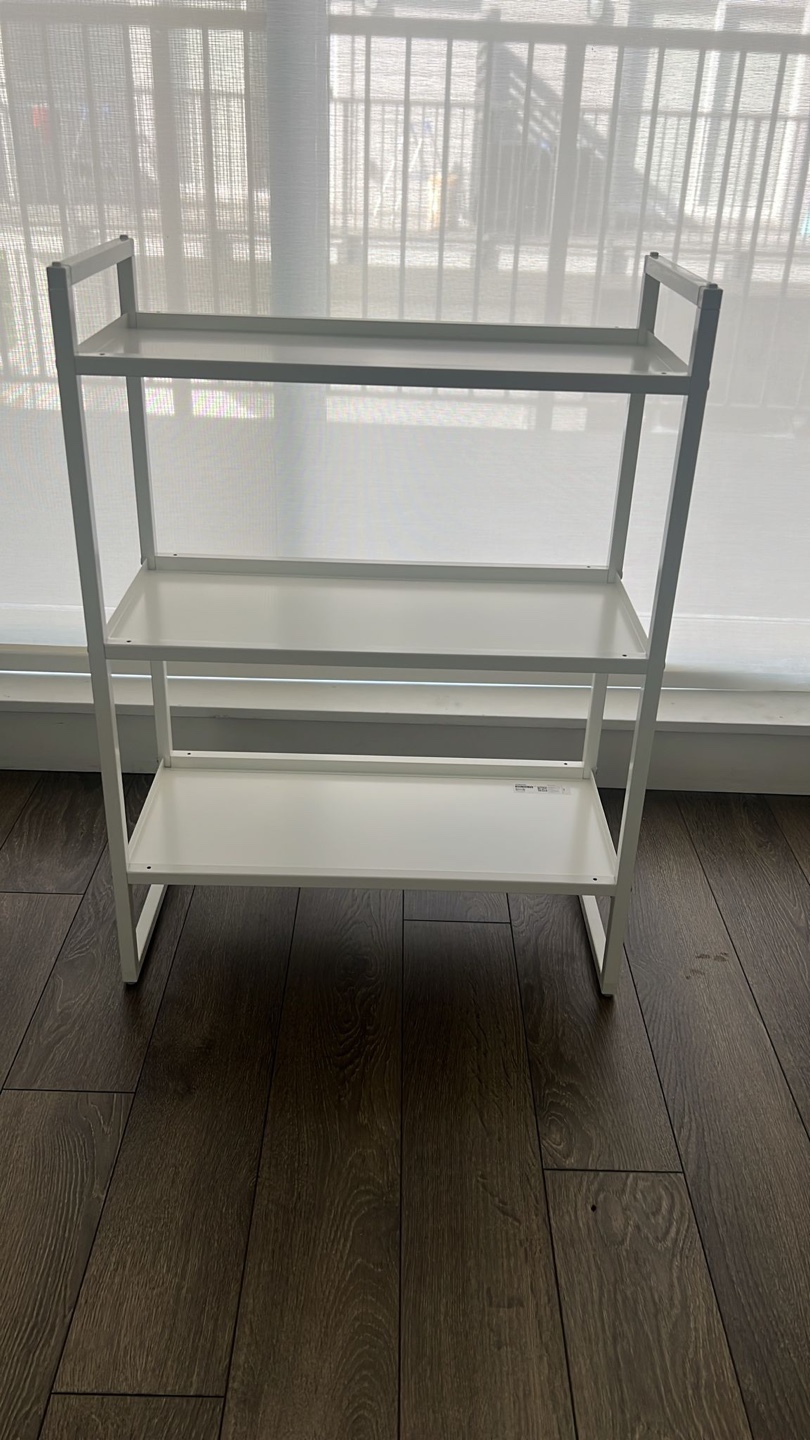White 3-Tier Shelf Unit