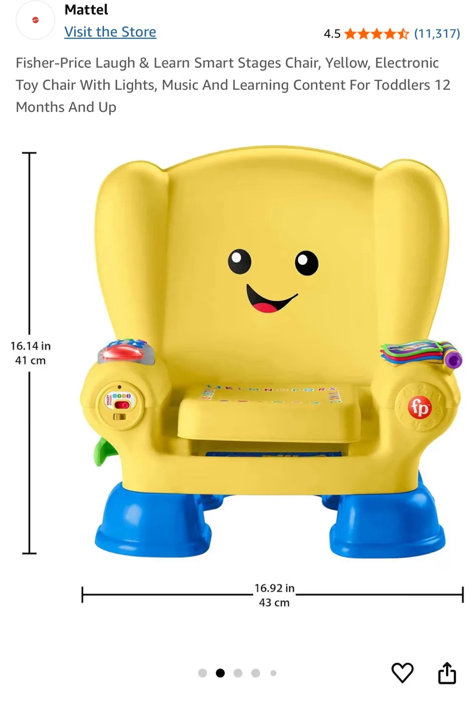 Fisher-Price Laugh & Learn Smart Stages Chair image indicator(5)