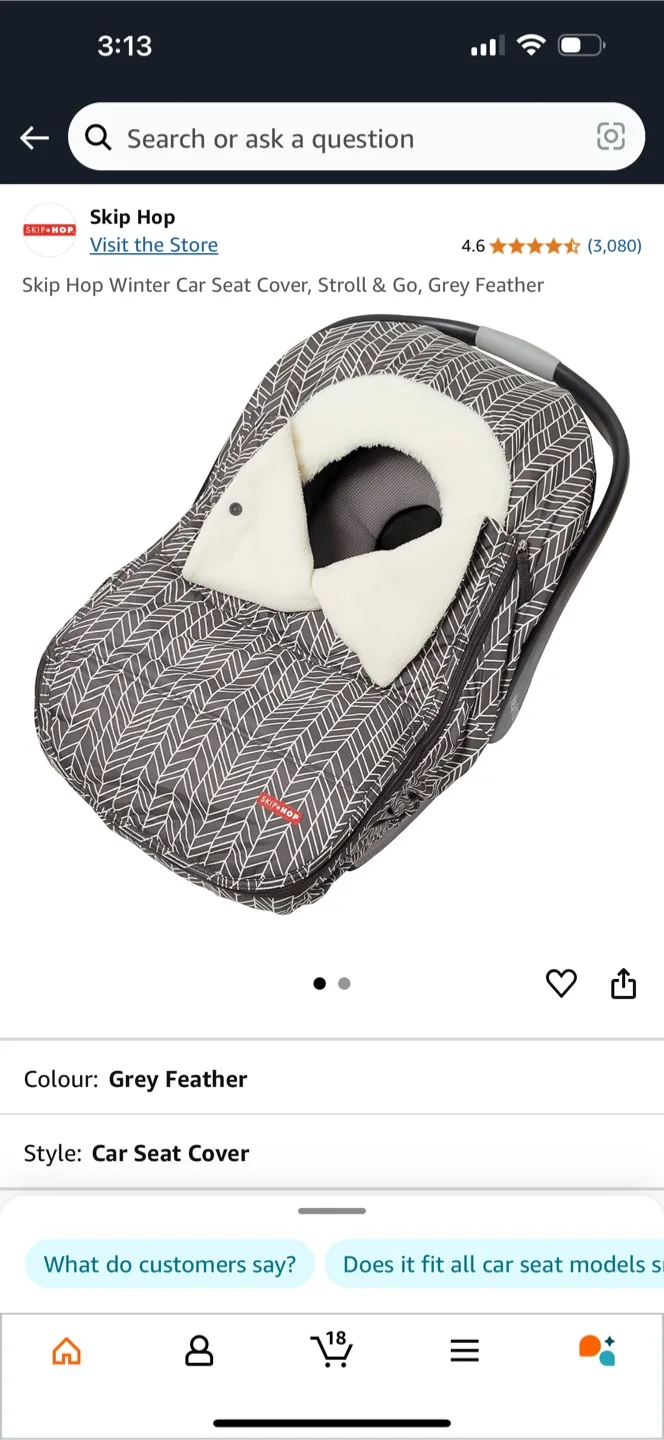 Skip Hop Winter Car Seat Cover image indicator(2)