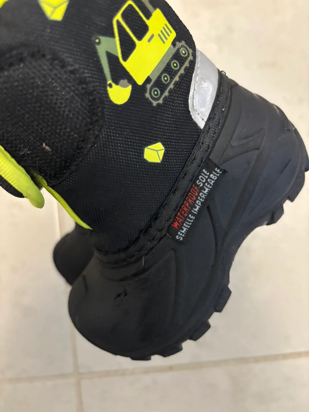 Kids' Black Snow Boots size 4 baby image indicator(4)