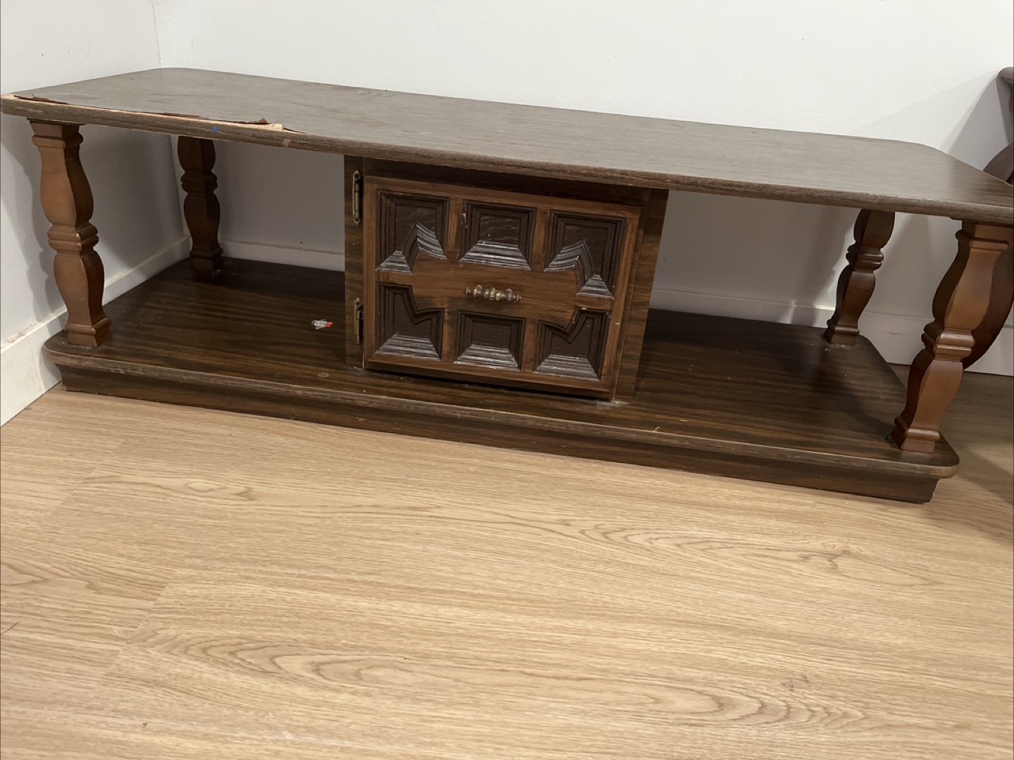 Dark Wood Coffee Table - photo 2