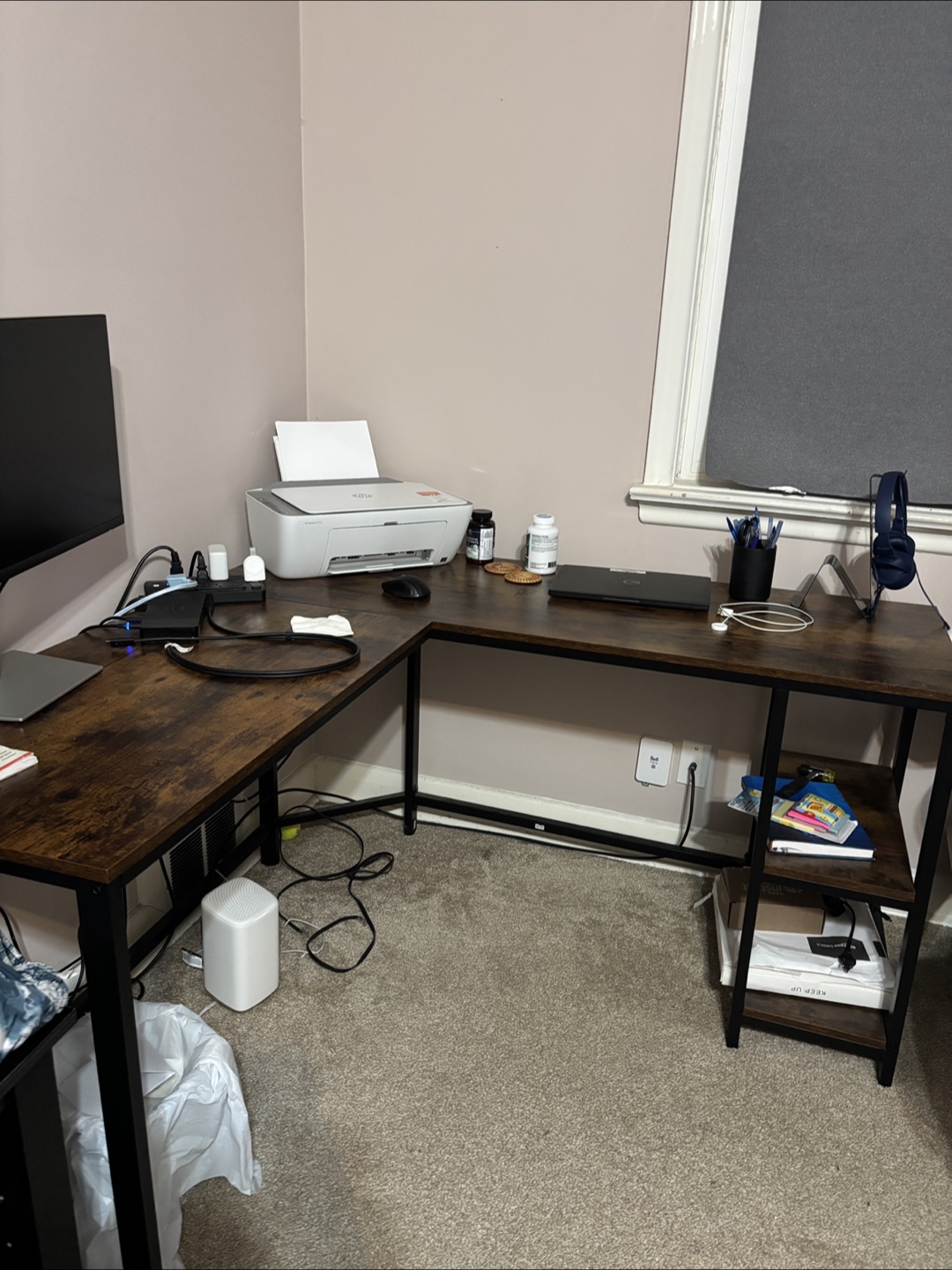 Gaming Chair and L shaped desk