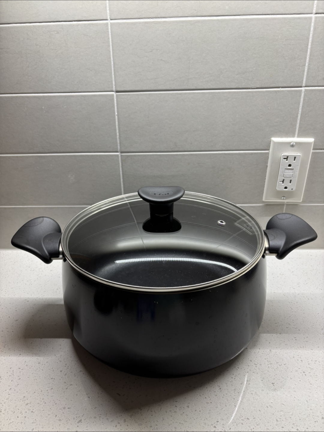 T-fal Black Pot with Lid